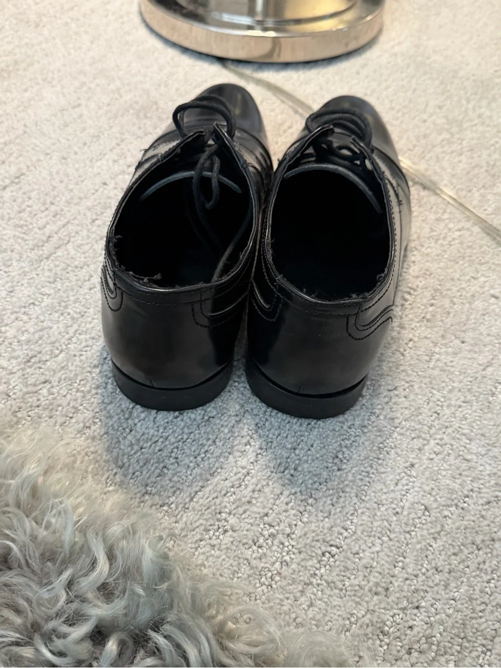 Kurt Gieger Black Men's Dress Oxfords sz 40 Mens US 7.5